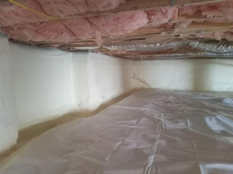 Crawl space encapsulation with closed-cell spray foam for Attic Insulation in Paragould
